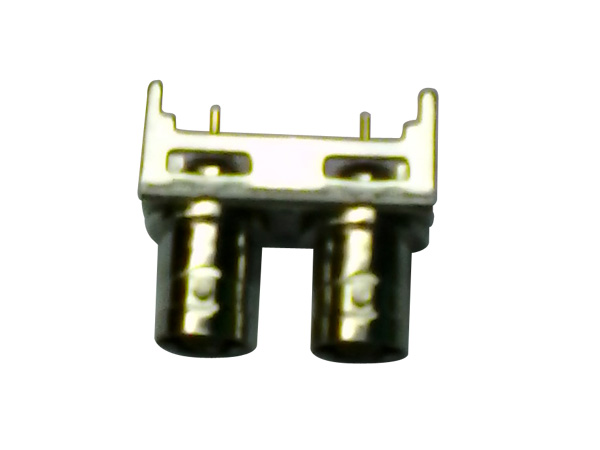 metal she ll BNC connector 180°