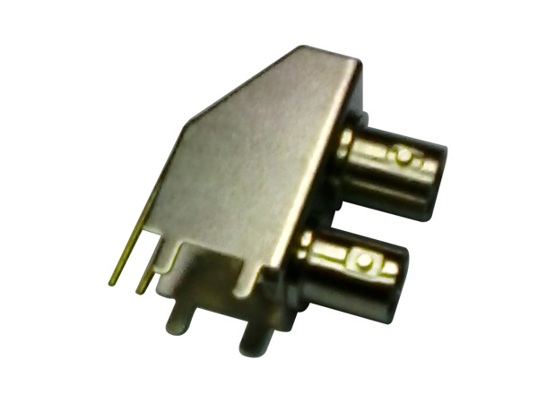 metal she ll BNC connector 90°